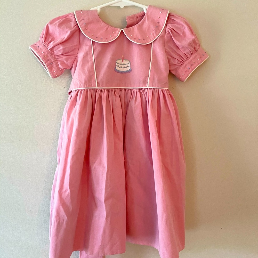 Strasburg Birthday Dress.  Sz 18 mnths. Excellent